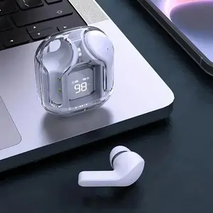 Bluetooth-compatible Wireless Earphones, Transparent Enc Noise Cancelling Headset, USB-C Charging, Portable Design, Headphone For Travel, Suitable for All Phones