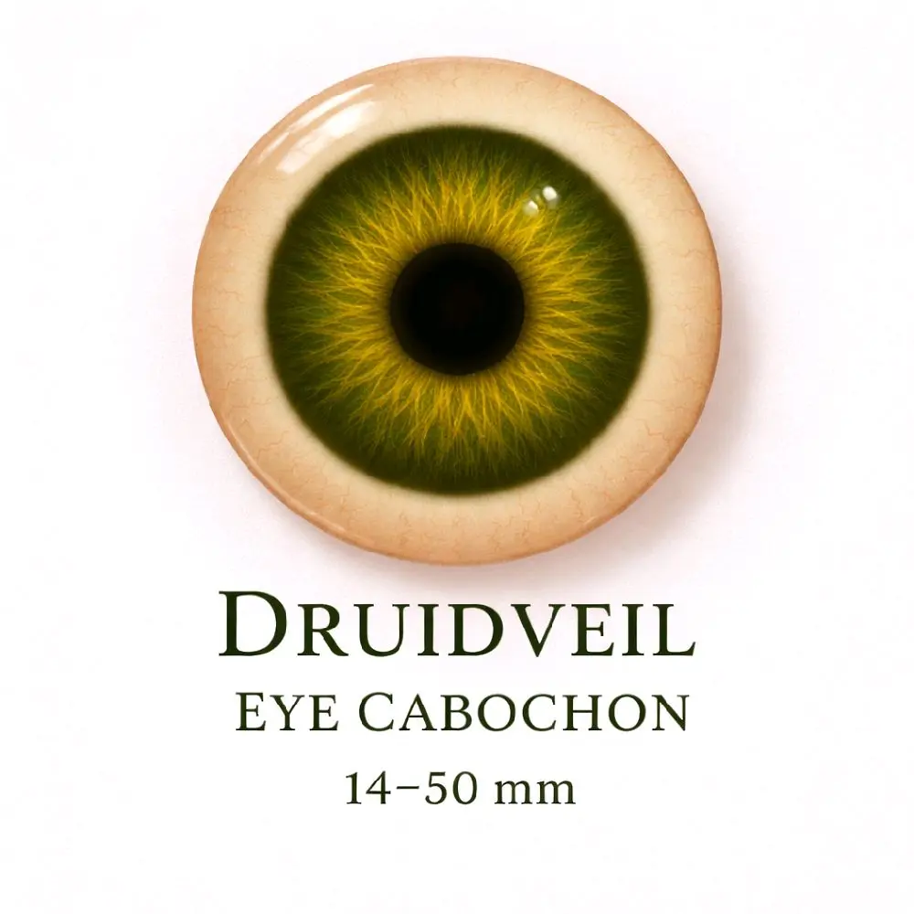 Druidveil Eye - Glass cabochon 14-50 mm Druidveil Eye - Glass cabochon 14-50 mm