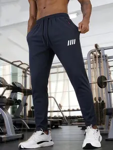Men’s quick-dry athletic pants — lightweight, breathable, stretchy jogger pants for fitness, running, and casual wear, with zippered pockets