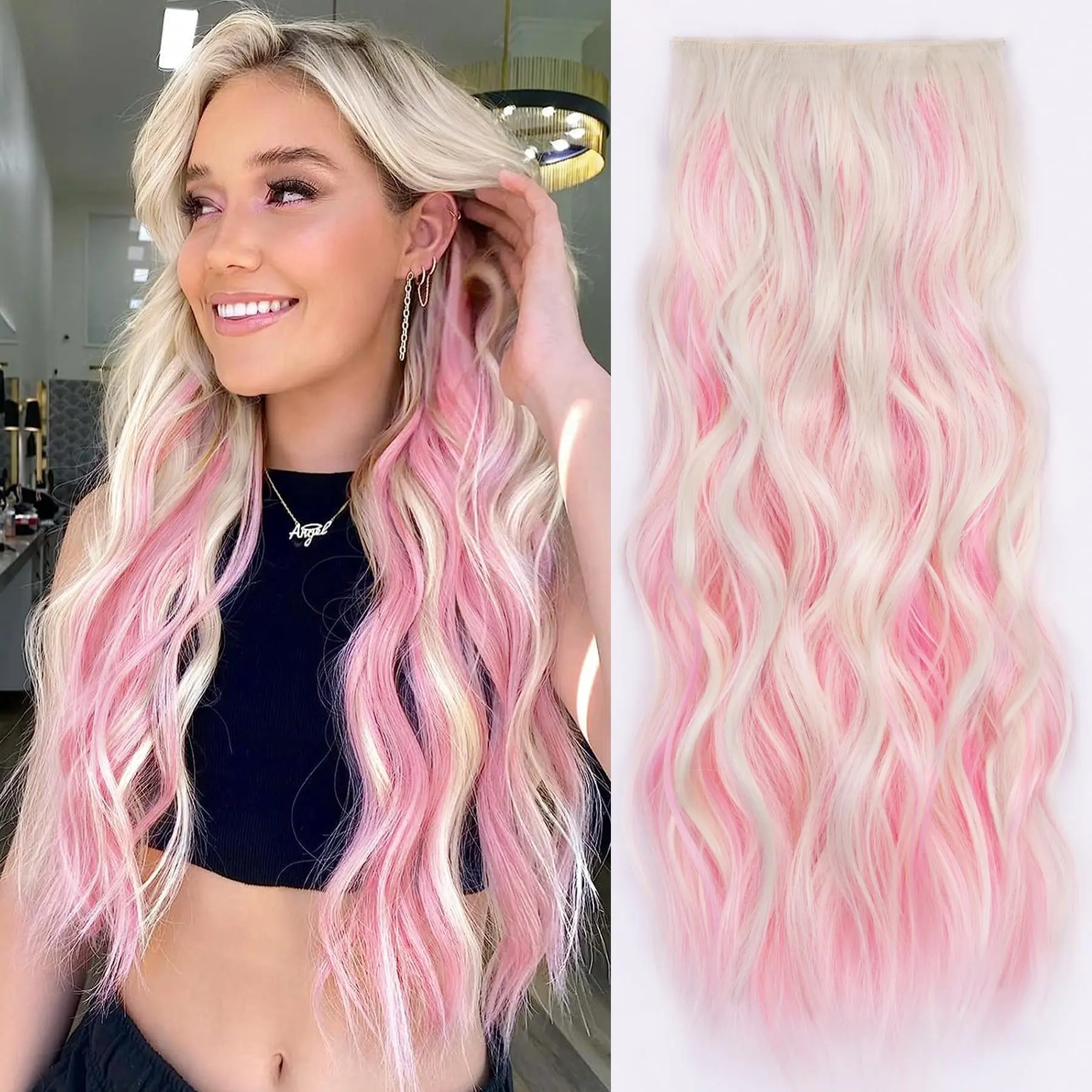 Light Pink mix Blonde