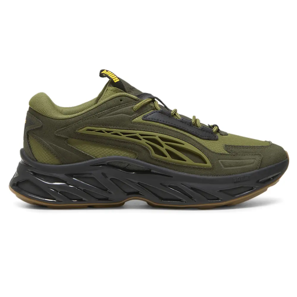 PUMA Mens Exotek Nitro Earthy Lace Up Sneakers Shoes Casual - Green