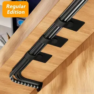 30pcs desktop cable organizer, no drilling cable fixing clip, data cable storage buckle under the desk, self-adhesive wire organizer, kitchen appliance wire storage tape, anti winding household appliance wire, reusable household wire winding device