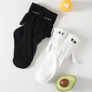 Magnetic Attraction Cartoon Eye Couple Socks stockingstuffers for