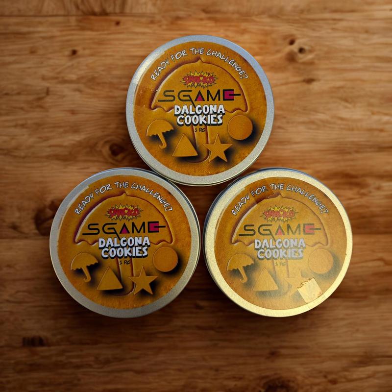 Buy 5 Get 1 FREE | SNACK’D Squid Game Dalgona Cookie Tin