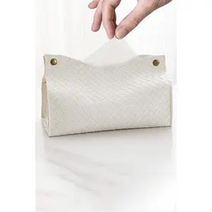2-Pack PU Tissue Box Covers