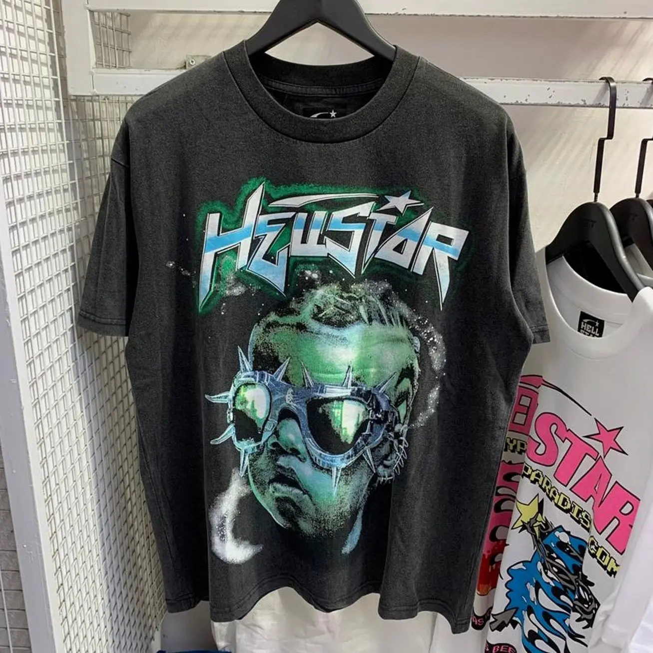 Hell-star Future Y2K Aesthetic T Shirt, Harajuku Tee, Goth Punk T-Shirt, Alternative Clothing, Y2k Graphic Shirt, Unisex Shirt, Cotton Shirt, Vintage Shirt, Crewneck Shirt, Streetwear, Oversized T-Shirt PMQ