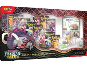 Paldean Fates Great Tusk ex & Iron Treads ex Premium Collection - SV: Paldean Fates (PAF)