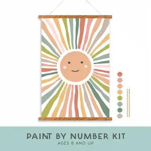 Smiley Sunshine Paint-By-Number Kit For Kids