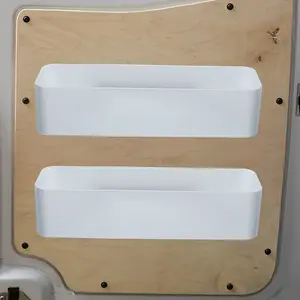 "Adventure-Ready" 2-Piece Fit Caravan & Camper Van Storage Pocket Boxes With Ratchet Strap - Durable Plastic/Pvc Tool Organizer