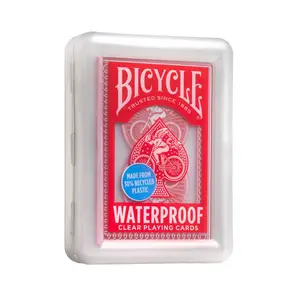 Bicycle Waterproof Playing Cards – 1/2 Brick (6 Decks) Clear Plastic
