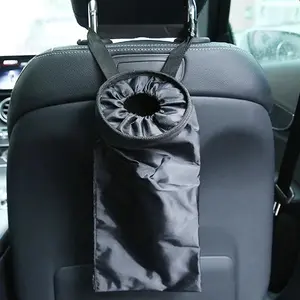 Car Seat Back Trash Bag, Leakproof Car Headrest Hanging Garbage Bag, Garbage Storage Container, Portable Foldable Storage Bag for Back Seat, Oxford Cloth Car Waste Bins, Car Trash Can, Car Accessories