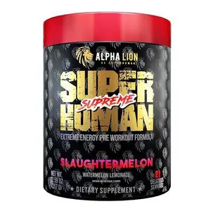 Alpha Lion SuperHuman Supreme Pre-Workout – High-Stim Energy, Focus & Pumps – 21 Servings