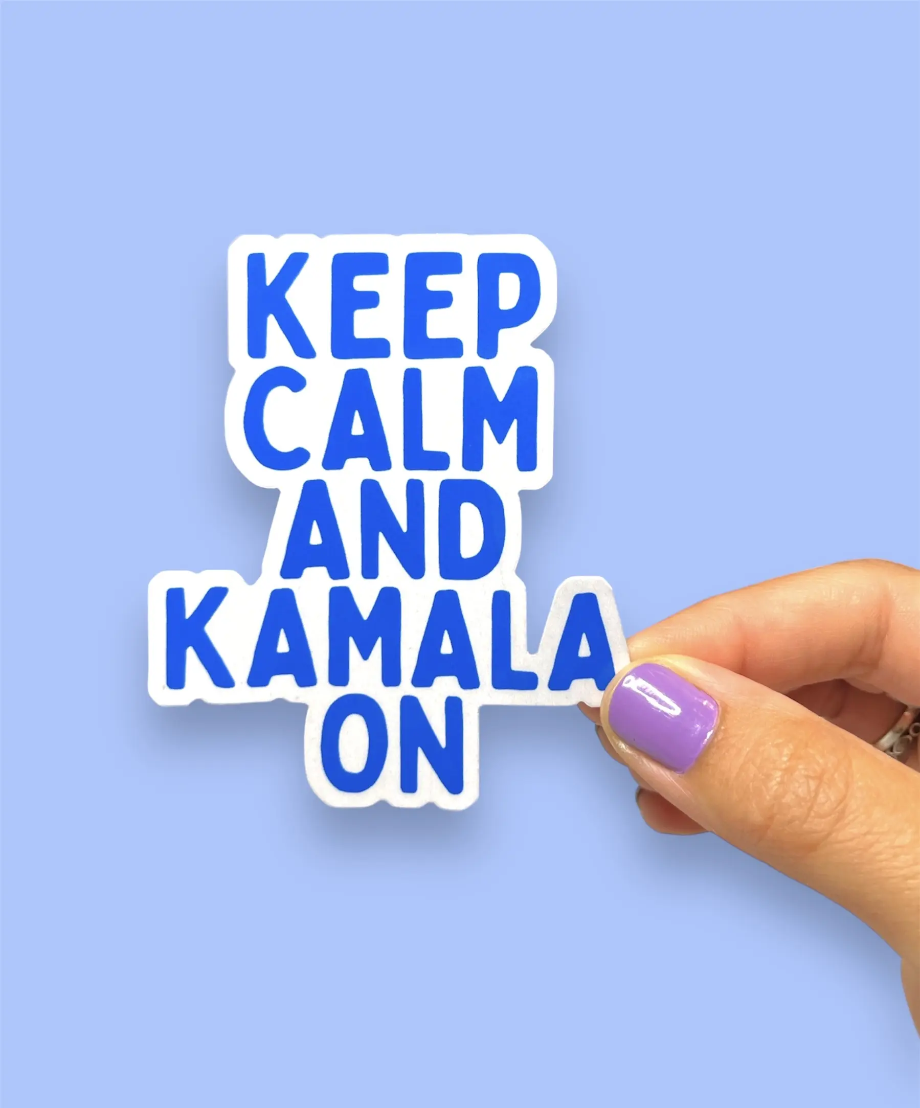 Democrat Liberal Political Vinyl Sticker | Political Party | Kamala Harris For President | Presidential Election | Liberal Voting Sticker | Bumper Sticker | Water Bottle Sticker | Laptop Sticker