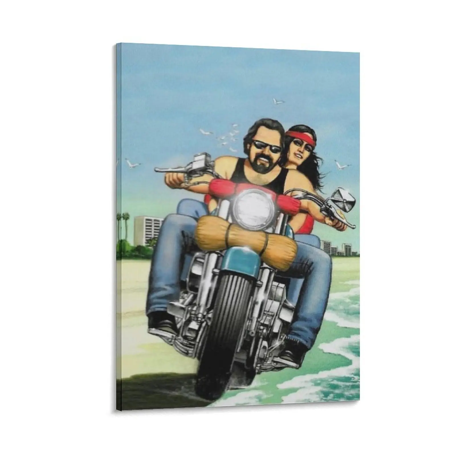 Motorcycle Rider Poster David Mann Picture Print 50 Canvas Poster Bedroom Decor Sports Landscape Office Room Decor Gift Frames Frame-.