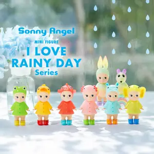 MOMANGO | Sonny Angel I LOVE RAINY DAY Series Mini Figures | Japanese Cute Kawaii Collectible Figure | Blind Box Surprise Toy | Aesthetic Desk & Home Decor | Mini Display Figure | Gift for Figure Collectors & Toy Lovers