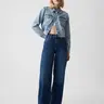 Gap Women's High Rise Stride Wide-Leg Jeans