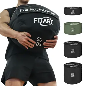 Fitarc Sandbag Workout Bag,Sand Bags for Weight Training,Sandbags for Fitness,Sandbags for Weight Training,Round Sandbag,Cross-Training & Exercise, Sand Not Included