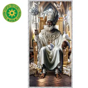 Tapiz de Obatala 108" x 58" for Santos Decoration and Gifts Perfect for Fiestas and Adornments