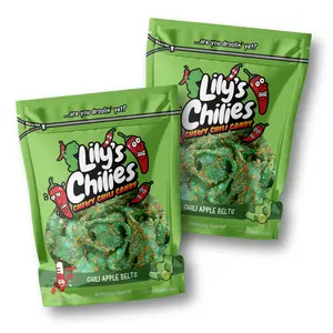 Chili Apple Belts (Two 4oz Bags), Chili Candy Snack