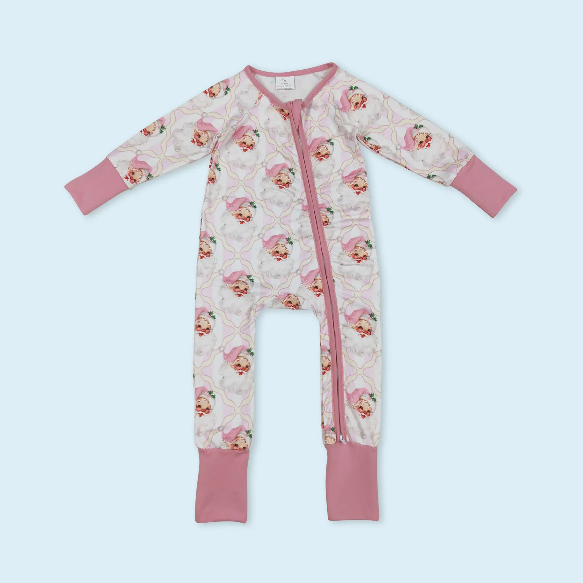 Toddle Baby Girl Christmas Santa Claus Long Sleeve Romper