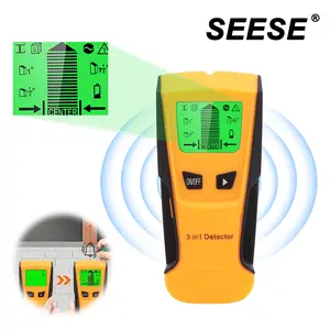 【MothersDayGift】SEESE Digital Stud Finder Wall Scanner – 3 Modes Wood/Metal/Live Wire Detector with Backlit LCD & Center Finding