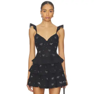 LoveShackFancy Lainie Top in Black