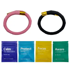 Everyday Adventure Bands - Personal Essential Oil Diffuser with 4 Signature Scent Blends for Fitness & Wellness - Reusable Silicone Band with Eco-Friendly Tote Bag