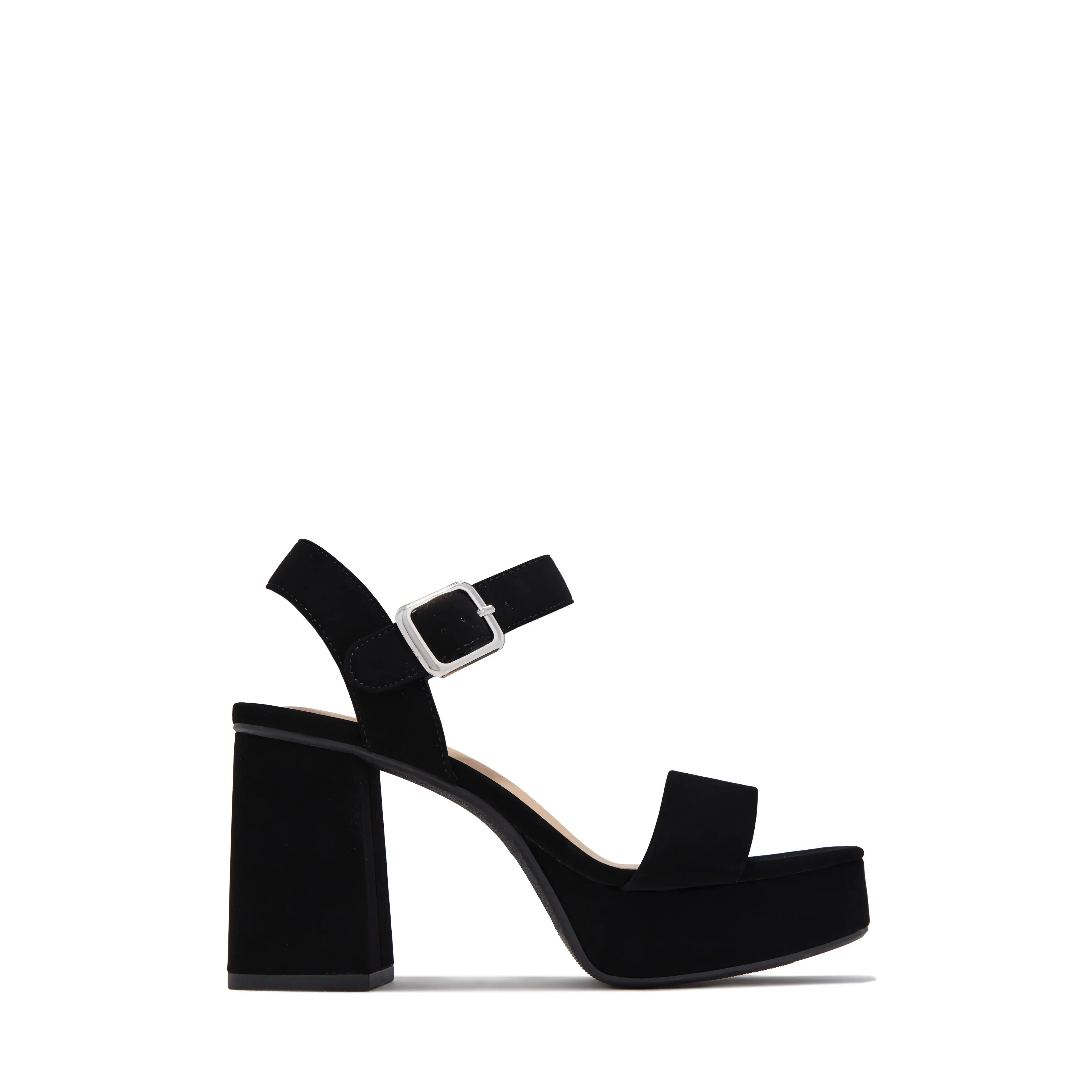 Cecilia Platform Chunky Heels - Black