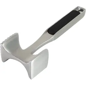 Multi Sided Meat Tenderizer for Pounding Meats, Nuts, Shellfish, ect, Hang Hole for Easy Storage, Hand Wash, One Size, Black
