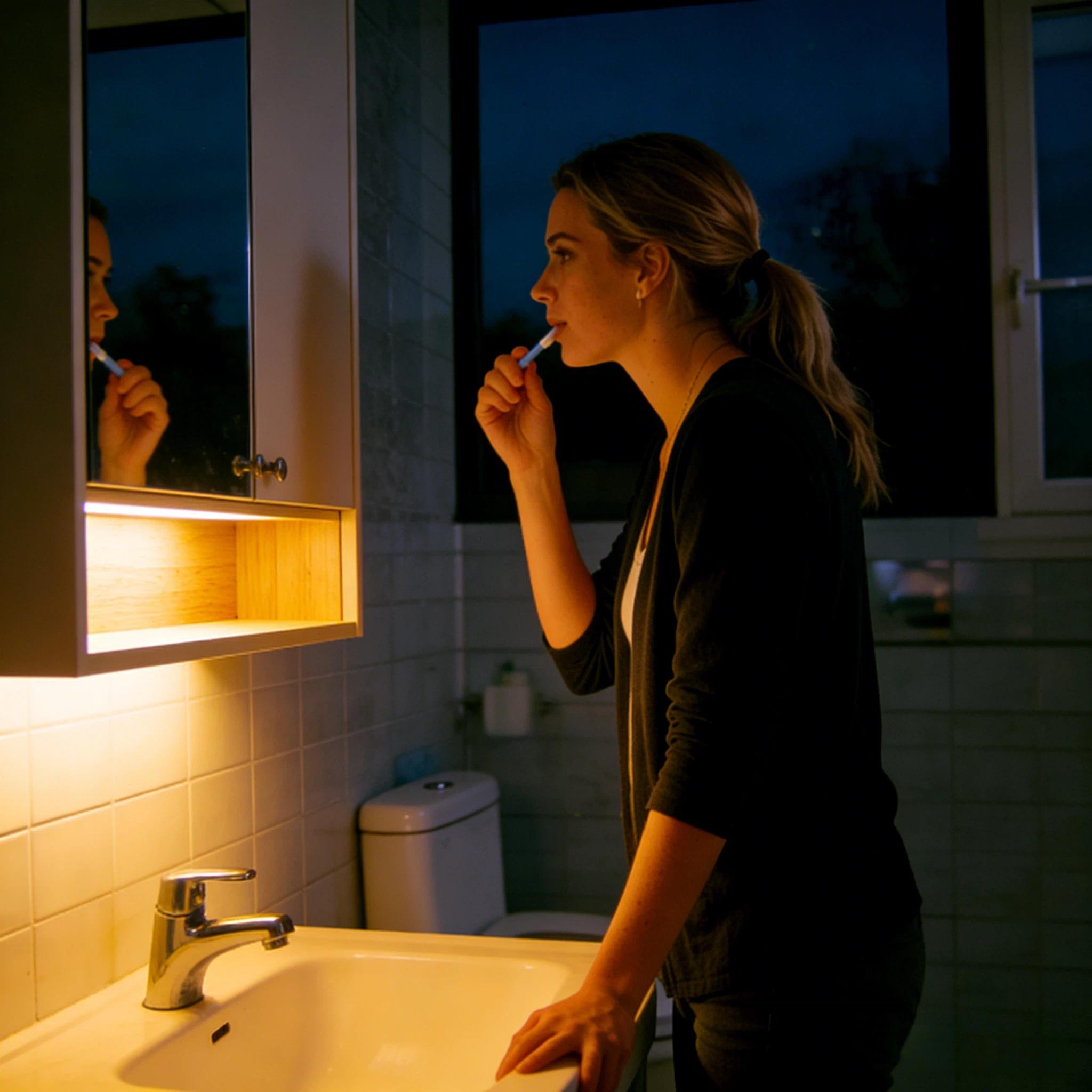 Motion Sensor Under Cabinet Light Rechargeable Wireless LED Closet Light Long Battery Life Stick On Night Lights for Kitchen Wardrobe Stair Hallway Bedroom 3000K Warm White No Flicker No Glare