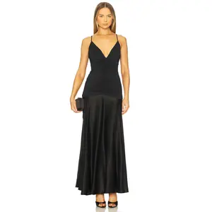 Bardot Lavanda Contrast Maxi Dress in Black