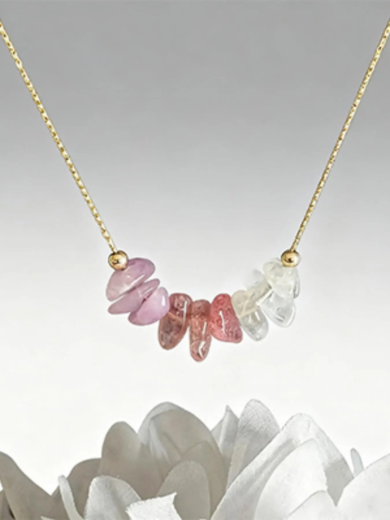 Natural Crystal Pendant Necklace for Women, Hormone Balance Gift Jewelry, Unique Design for Daily Wear & Special Occasions