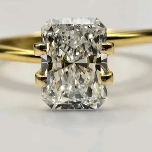 loose Lab Grown diamond Brillant cut 2.02 carats VVS2 F color
