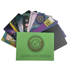 Sagittarius Zodiac Oracle Card Buffet Reading — Personalized 10-Card Spread, 10 Intuitively Drawn Oracle Cards with Meanings on Them