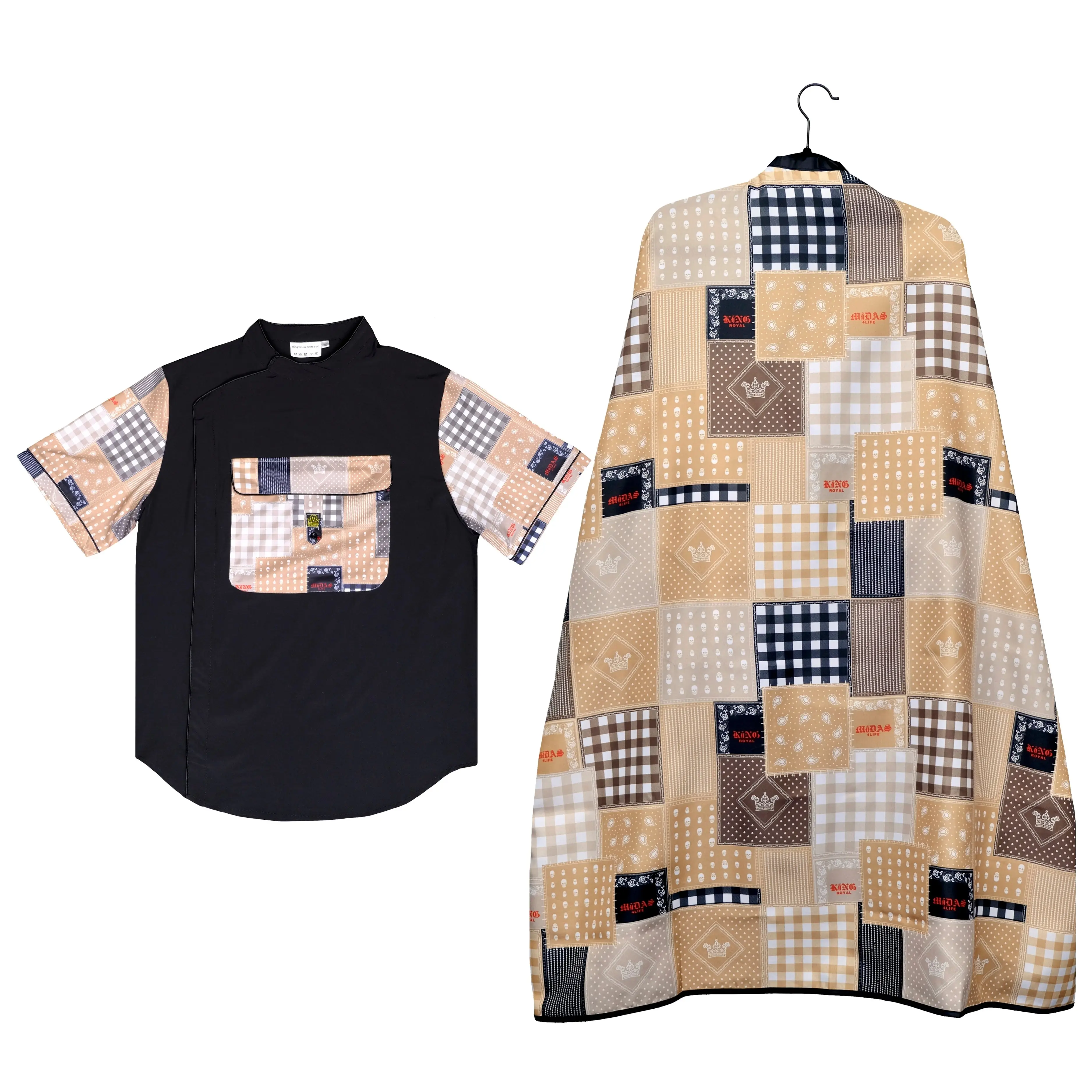 Royal 4 Life Barber Jacket & Cape Set Royal 4 Life Barber Jacket & Cape Set