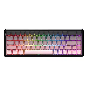 AJAZZ AK680MAX wired Mechanical Backlit Keyboard magnetic switch black no light RT adjustable 0.01 gaming gaming Web\APP dual driver RGB DIY