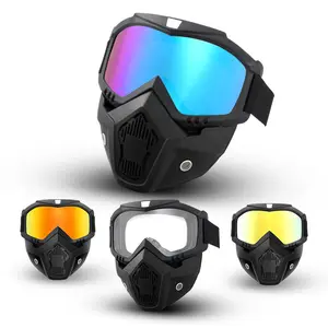Face mask goggles harley motocross goggles cycling helmet skiing retro goggles glasses bike