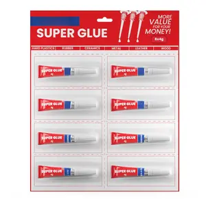 4 Gram x 8  Super Glue All Purpose with Anticlog Cap. Super Fast &  Adhesive superglue, Cyanoacrylate Glue for Hard Plastics, DIY Crafts and Many More