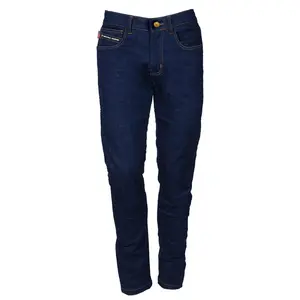 Straight Leg Protective Denim Pants (Jeans) - Blue with Pads