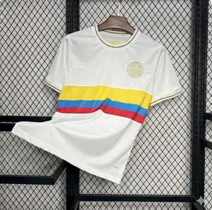 [Hot Jersey 2026] - Colombia 100 Year Anniversary Jersey 2024- White - Full Print Logo