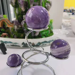 Purple Dragon Crystal Ball Home Ornament