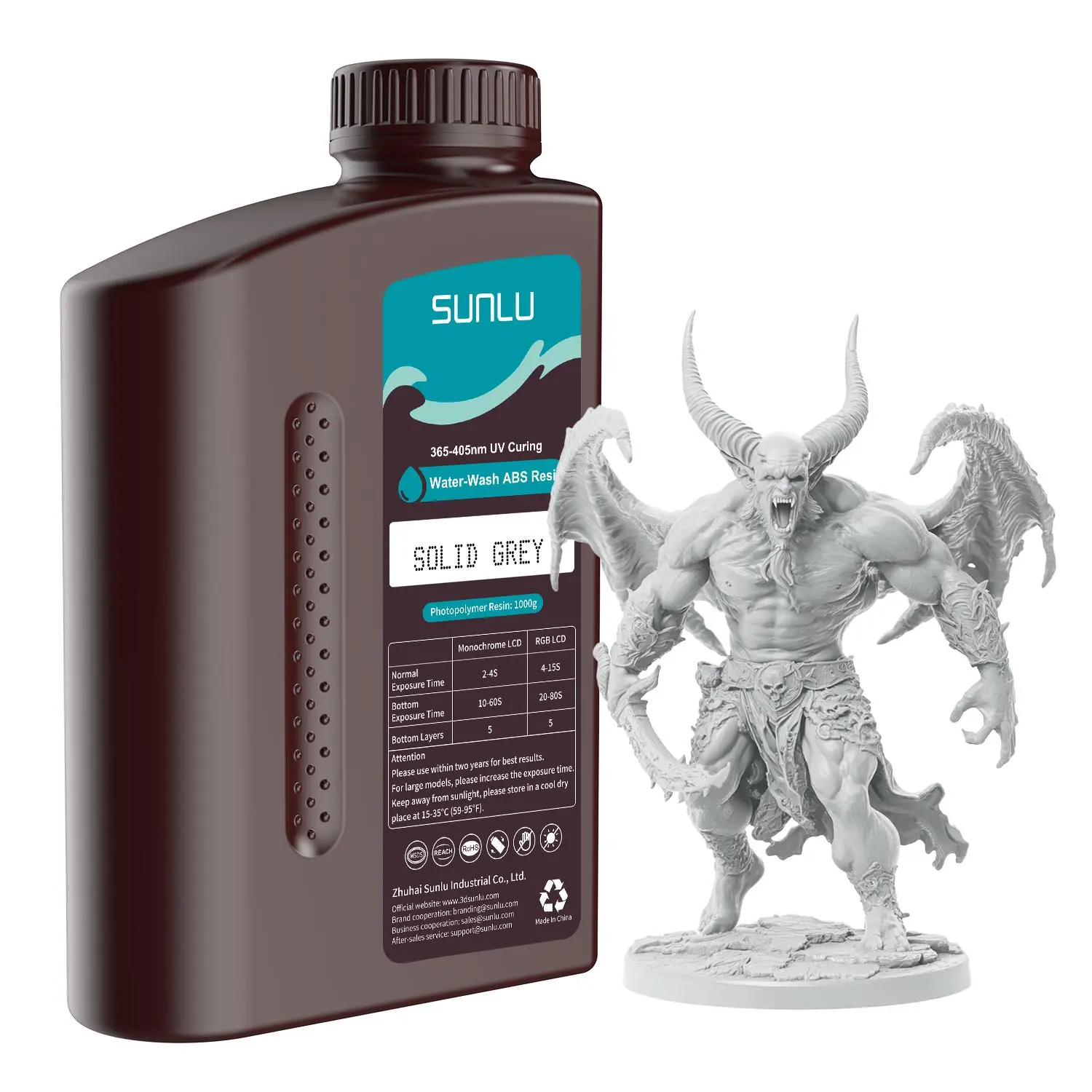 Water-wash ABS Like Resin | Grey 1000G