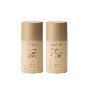 Velvet Code Protein Layer Cream 2pack - Korean Night Moisturizer for Barrier Support