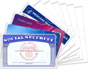 10 Pack Social Security Card Protector, 24 Mil Thick Card Protector Sleeves, Protective Credit Card Sleeve, Clear Card Sleeves, Perfect Fit for Social Security, Medicare, Credit, Business Card