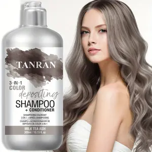 3-in-1 Hair Dye Shampoo, 1 Pc Color-Depositing Shampoo & Conditioner, Gentle Cleansing Radiant Hair Care Product for Daily Use