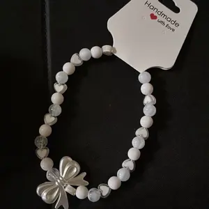 Marble White Customized Anklet