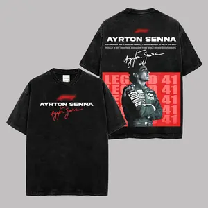 King of Monaco Ayrton Senna Shirt Premium Acid Wash, The Rain Master Fans, Magic Senna Fans, F1 Fans, Vintage Motorsport Shirt, Motor Speed Racing Sportbike Graphic Merch