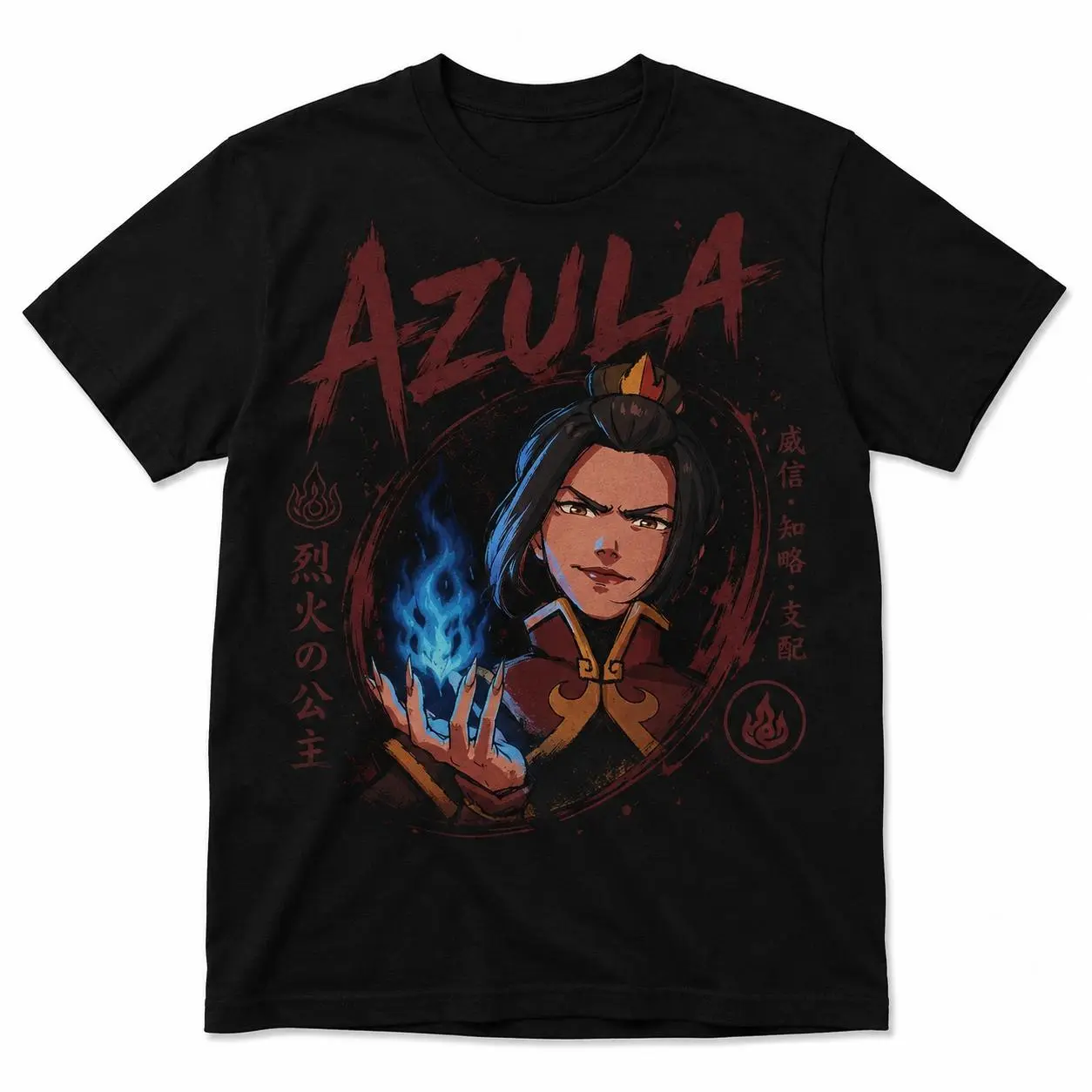 Avatar Azula Character T-Shirt, Fire Nation Graphic Tee, Unisex Cotton Streetwear