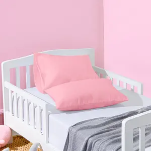 NTBAY 2 Pack Microfiber Envelope Toddler Pillowcases, 14x20 inches