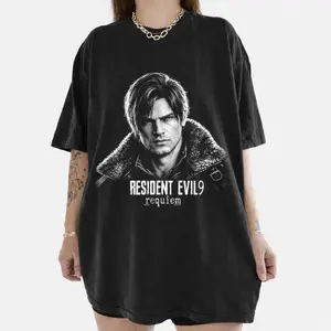 Limited Leon Kennedy Shirt, Vintage Resident Evil Requiem T-Shirt